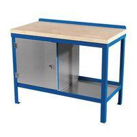 HEAVY DUTY STATIC BENCH 1200 x 600 WITH WOOD TOP