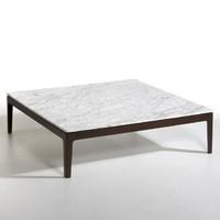 helda square marble top coffee table