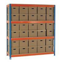 heavy duty painted archive unit plain box height 2100mm shelf siz