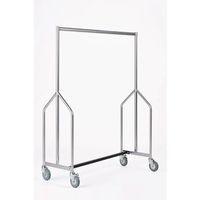 HEAVY DUTY GARMENT RAIL. SILVER EPOXY FINISH. 1200W X 1800H X 500D