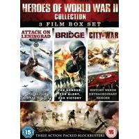 Heroes of World War II (Attack on Leningrad, The Bridge, City Of War) [DVD]