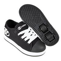 heelys fresh hx2 wheels canvas skating shoes 13 uk child blackwhite