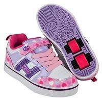 Heelys Bolt Plus HX1 Children\'s Kids Wheel Skating Light up Shoes (11 UK Child, Light Pink/Lilac/Hearts)