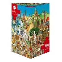 heye triangular global city prades puzzles 1500 piece