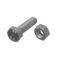 Hex Bolt Set Screw 8.8 Grade Steel M10 X 40MM + Nuts Bzp ( pack 100 )