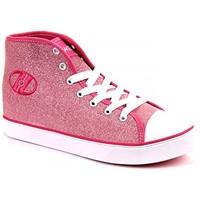 heelys veloz 1 wheel kidsgirls wheel shoes pink glitterwhite 7 uk