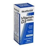 HealthAid Vitamin D3 1000iu New 20ml x 1