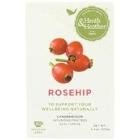 Heath and Heather Rosehip and Hibiscus Herbal Tea 50 Teabags (Pack of 6, Total 300 Teabags)
