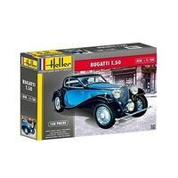 Heller Model Kit - Bugatti T50 Car - 1:24 Scale - 80706 - New