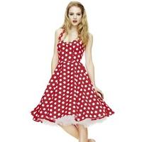 hell bunny red mariam 50s rockabilly swing dress uk size 22