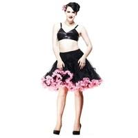 hell bunny mid length 20 tutu style petticoat underskirt