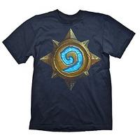 HEARTHSTONE Heroes of Warcraft Men\'s Rose Logo T-Shirt, Small, Dark Blue (GE1764S)