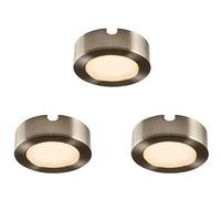 Hera 3 x 2.5W LED Under Cabinet Kit Satin Nickel 480LM - 85499