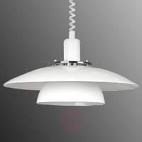 height adjustable pendant light brenda in white