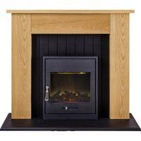 henson black led electric stove suite