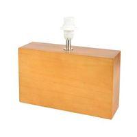 Hector Rectangle Oak Effect Table Lamp