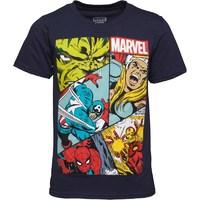 heroes grid marvel boys t shirt navy