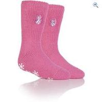 Heat Holders Kids\' Frozen Olaf Slipper Sock - Colour: Pink