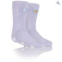 heat holders kids frozen princess slipper sock colour lilac