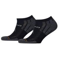 Head Performance Sneaker Socks - 2 Pair Pack - Black, UK 2.5-5
