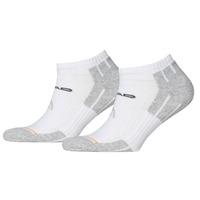 Head Performance Sneaker Socks - 2 Pair Pack - White, UK 6-8