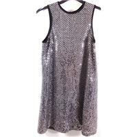 Here & There Age 12-13 Years Black And Silver Sparkle Dress*