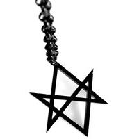 Hexagram Necklace - Colour: Black