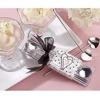 Heart Straw Stirrers and Ice cream Scoop (2pcs/box) Wedding Favors Bridal Shower Favors