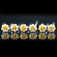 Headpieces Wedding Head Pins 6 pieces Gorgeous Rhinestones / Flowers More Colors Available