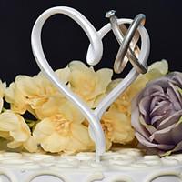 Heart-Shaped with Diamond Cake Topper