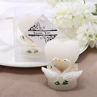 Heart and Swan Design Candle (set of 4)