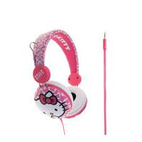 hello kitty on ear headphones pink leopard