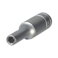 Hexagon Socket Deep 6 Point Regular 1/4in Drive 12mm