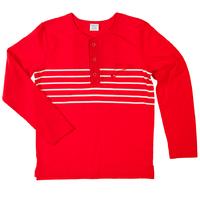 Henley Top - Red quality kids boys girls
