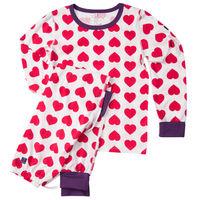 Heart Print Kids Pyjamas - Red quality kids boys girls