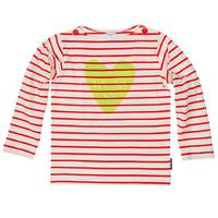 Heart Print Top - Red quality kids boys girls