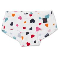 heart print girls briefs white quality kids boys girls