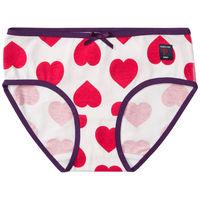 Heart Print Girls Briefs - Red quality kids boys girls