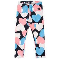 heart print kids leggings blue quality kids boys girls