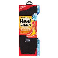 Heat Holders Thermal Socks Black Size 6-11