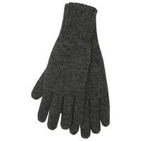 Heat Holders mens twist knit insulated winter thermal gloves - Charcoal