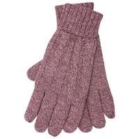 Heat Holders Ladies Cable Knit Winter Cosy Soft Thermal Gloves - Rose