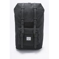 Herschel Supply co. Rubber Strap Little America Black Backpack, BLACK