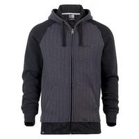 Herringbone Front Zipped Hoodie