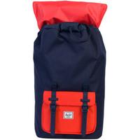 herschel hershcel little america backpack blue red mens backpack in bl ...