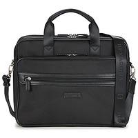 hexagona portdoce mens briefcase in black