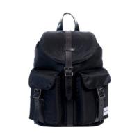 Herschel Dawson Backpack black nylon/black dyed veggie tan leather (10210)