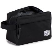 herschel chapter travel wash kit black mens cosmetic bag in black