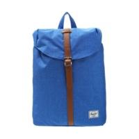 Herschel Post Mid-Volume Backpack cobalt crosshatch/tan synthetic leather