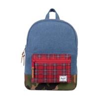 Herschel Settlement Youth Backpack navy crosshatch/red plaid